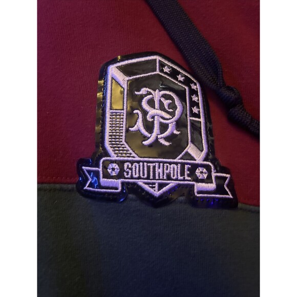 Vintage South Pole Hoodie Sweatshirt Medium Mens Full Zip Authentic Collection - Picture 4 of 12